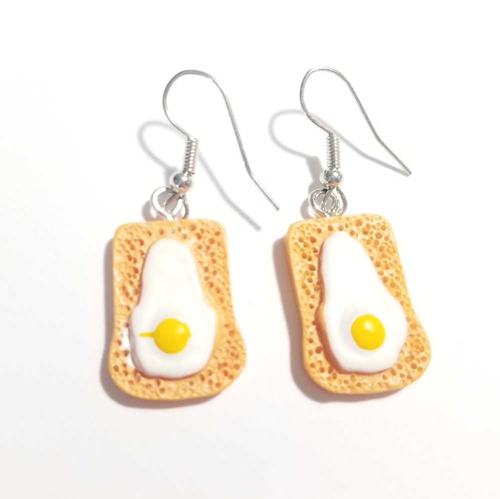 Egg On Toast Earrings